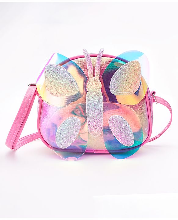 Babyhug Glitter Sling Bag - Multicolour