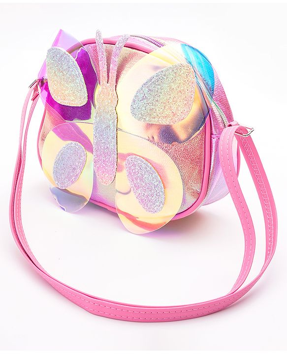 Babyhug Glitter Sling Bag - Multicolour