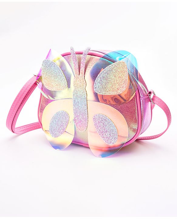 Babyhug Glitter Sling Bag - Multicolour