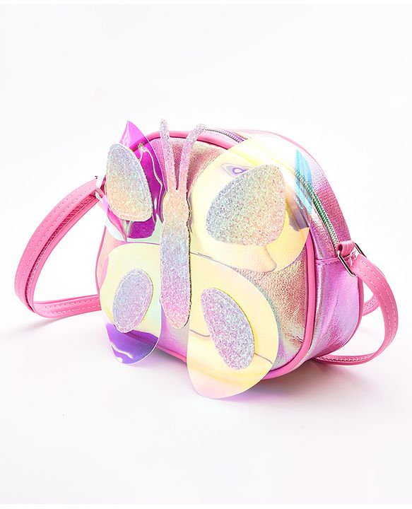Babyhug Glitter Sling Bag - Multicolour