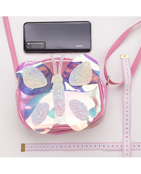 Babyhug Glitter Sling Bag - Multicolour