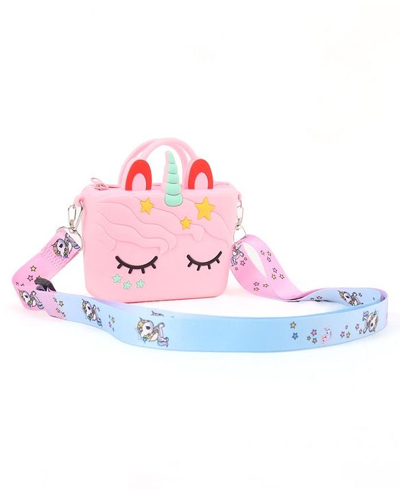 Babyhug Sling Bag Unicorn Design - Pink