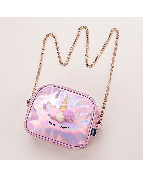Pine Kids Sling Bag Unicorn Design - Pink