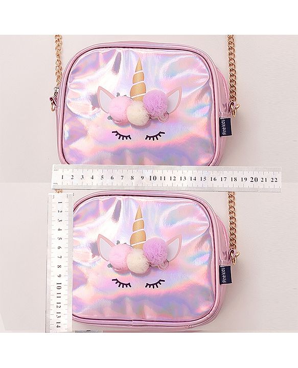 Pine Kids Sling Bag Unicorn Design - Pink