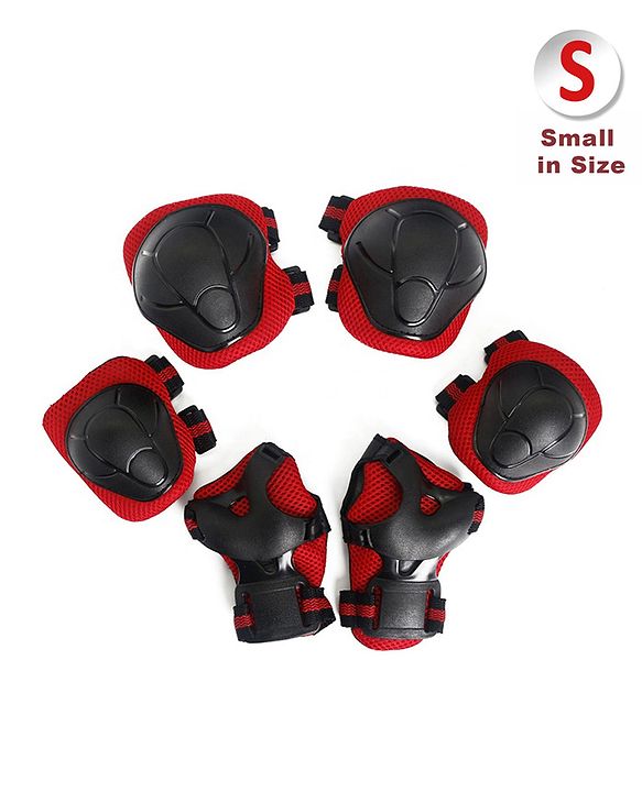 Pine Kids Safety and Protective Gear Accessories Small Size - Red| Ideal for Cycling and Skating