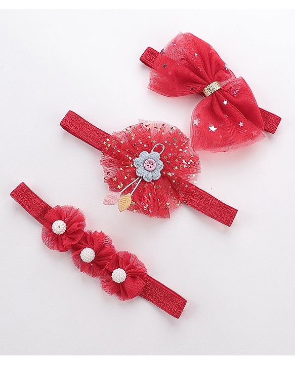Babyhug Free Size Head Band Set of 3 - Multicolour