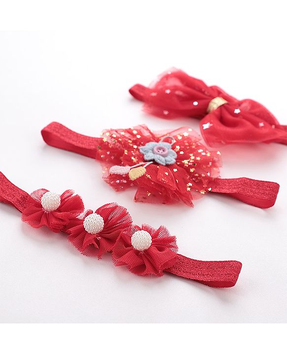 Babyhug Free Size Head Band Set of 3 - Multicolour