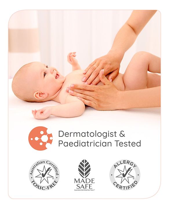 Babyhug Advanced Sensitive Peach Milk Body Lotion Extra Nourishing Formula For Sensitive Baby Skin - 50 ml