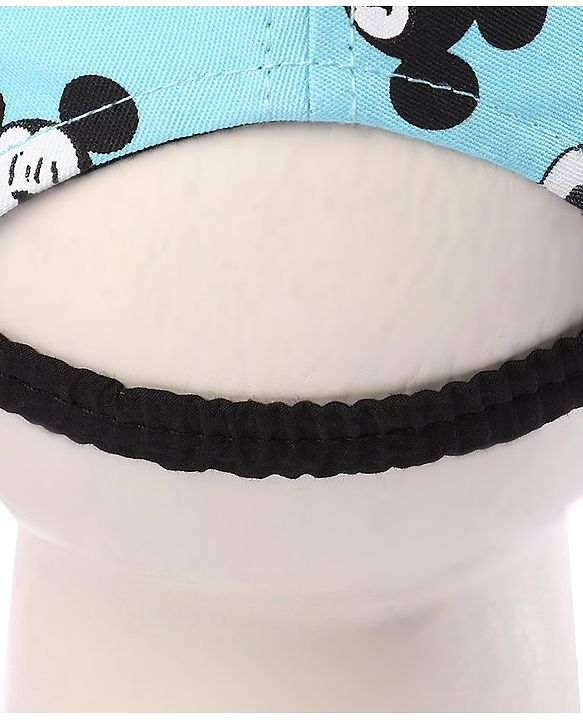 Babyhug Baby Cap Mickey Mouse Print Blue - Diameter 15.5 cm