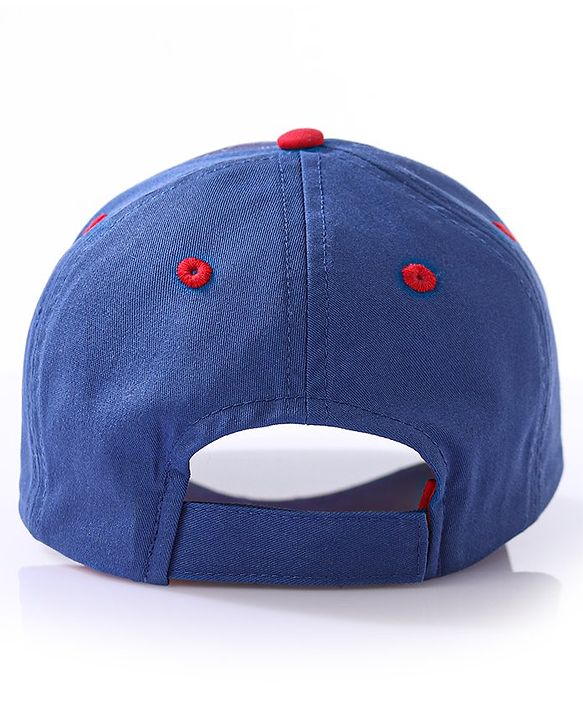 Babyhug Baby Summer Cap Spiderman Print Multicolor - Diameter 17.5 cm - 52 Multi Color