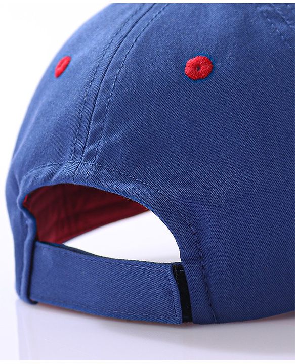 Babyhug Baby Summer Cap Spiderman Print Multicolor - Diameter 17.5 cm - 52 Multi Color