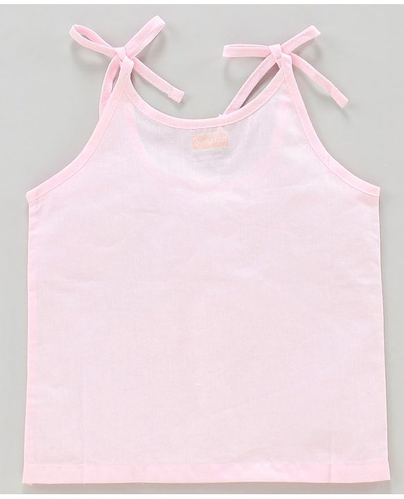 Babyhug 100 % Cotton Sleeveless Jhablas Pack of 3- Pink
