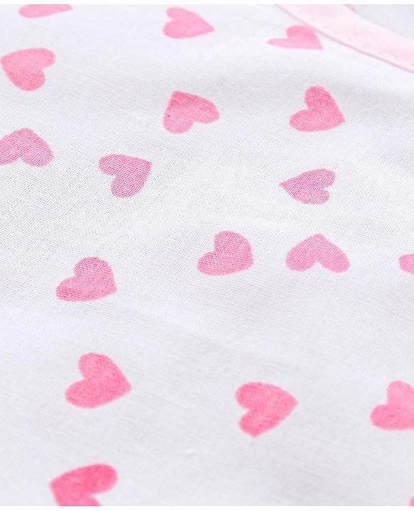 Babyhug 100 % Cotton Sleeveless Jhablas Pack of 3- Pink