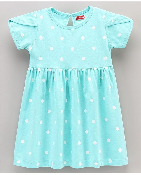 Babyhug 100% Cotton Full Sleeves Frocks Text Print Pack of 2 - Pink Turquoise