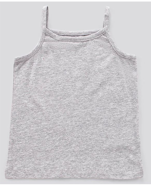 Pine Kids Short Sleeves Knotted Top Beautiful Print - Orange Light Grey