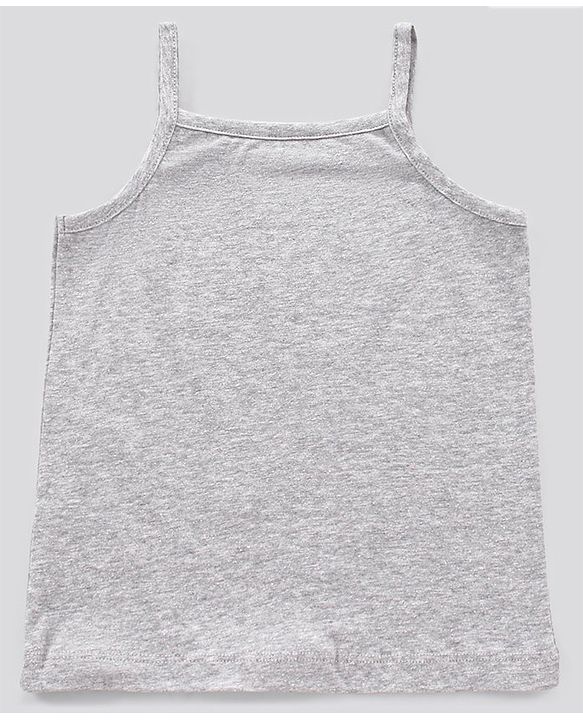 Pine Kids Short Sleeves Knotted Top Beautiful Print - Orange Light Grey