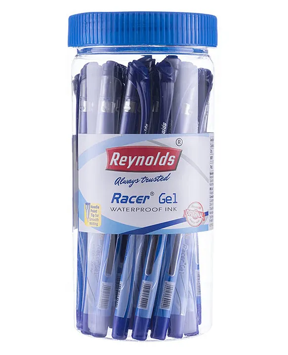 Reynolds Racer Gel Waterproof Ink Black Gel Pen - Buy Reynolds Racer Gel  Waterproof Ink Black Gel Pen - Gel Pen Online at Best Prices in India Only  at