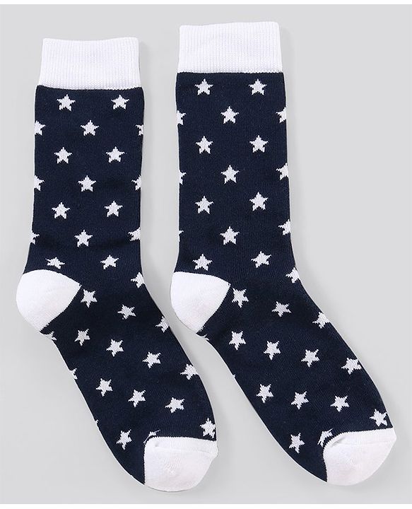 Pine Kids Anti Microbial Washed Soft Terry Socks Set of 2 Pairs - Navy