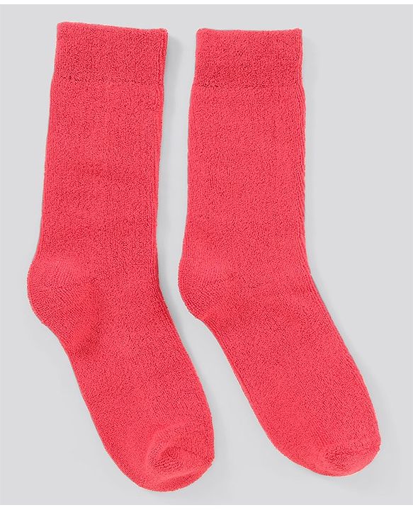 Pine Kids Anti Microbial Washed Soft Terry Socks Set of 2 Pairs - Navy Pink