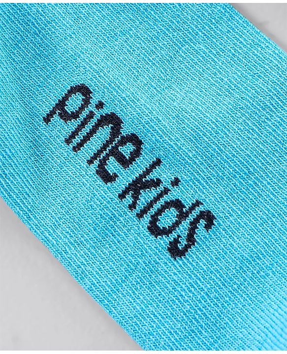 Pine Kids Anti Microbial Washed Soft Terry Socks Set of 5 Pairs - Blue
