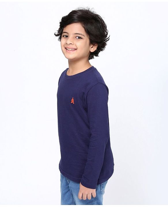 Pine Kids Full Sleeves Cotton Tshirt Pack of 2 - Multicolour
