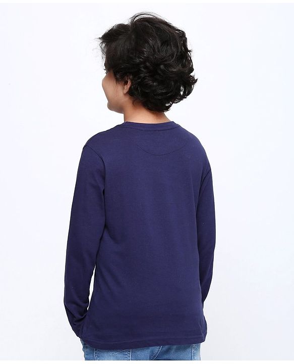 Pine Kids Full Sleeves Cotton Tshirt Pack of 2 - Multicolour