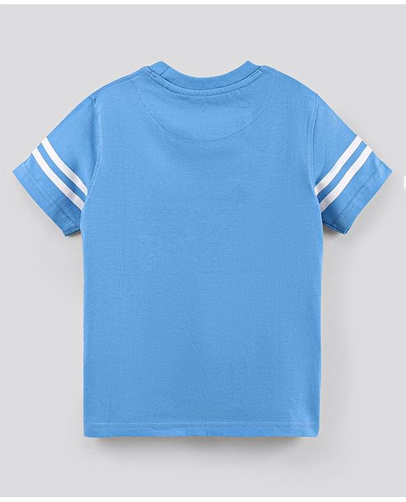 Pine Kids Half Sleeves Biowashed T-Shirt Text Print - Multicolor