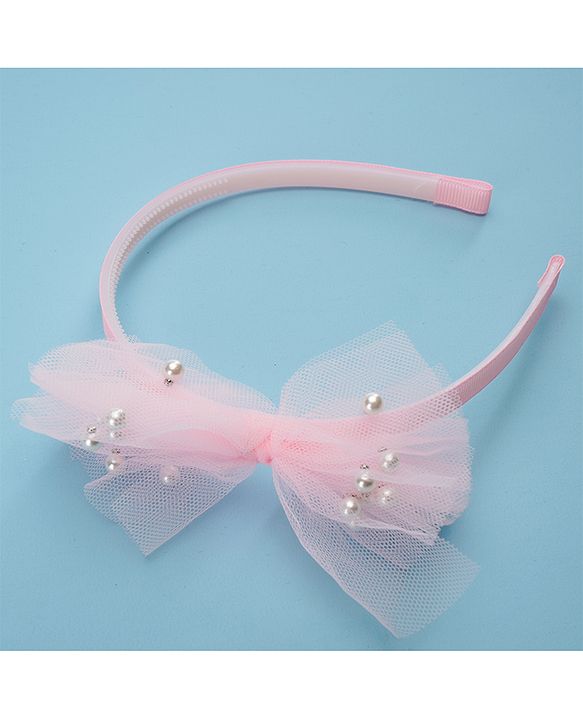 Babyhug Hair Accessories  Free Size Combo Pack Of 3 - Light Pink