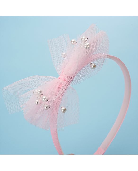 Babyhug Hair Accessories  Free Size Combo Pack Of 3 - Light Pink