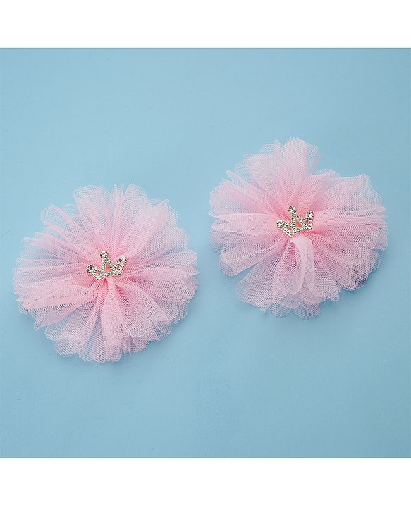 Babyhug Hair Accessories  Free Size Combo Pack Of 3 - Light Pink