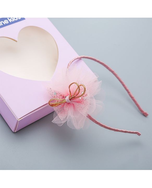 Pine Kids Hair Accessories  Free Size Combo Pack Of 5 - Peach