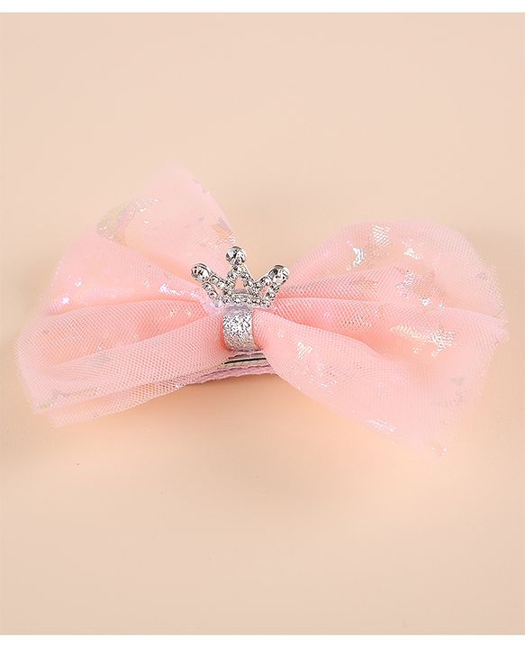 Pine Kids Free Size Hair Band and Rubber Bands Set of 5 - Peach