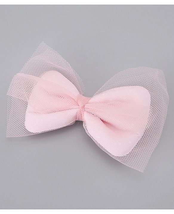 Pine Kids Free Size Hair Band and Rubber Bands Set of 5 - Light Pink