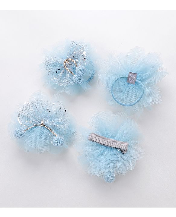 Babyhug Hair Accessories Combo Pack of 5 - Blue