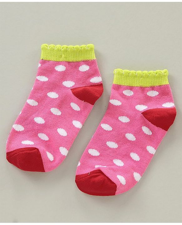 Cute Walk by Babyhug Cotton Blend Ankle Length Anti Bacterial Socks Unicorn Design Pack of 3 - Pink Blue