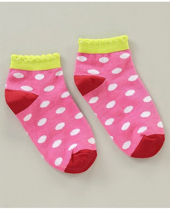 Cute Walk by Babyhug Cotton Blend Ankle Length Anti Bacterial Socks Unicorn Design Pack of 3 - Pink Blue