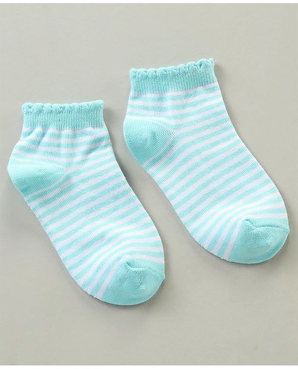 Cute Walk by Babyhug Cotton Blend Ankle Length Anti Bacterial Socks Unicorn Design Pack of 3 - Pink Blue