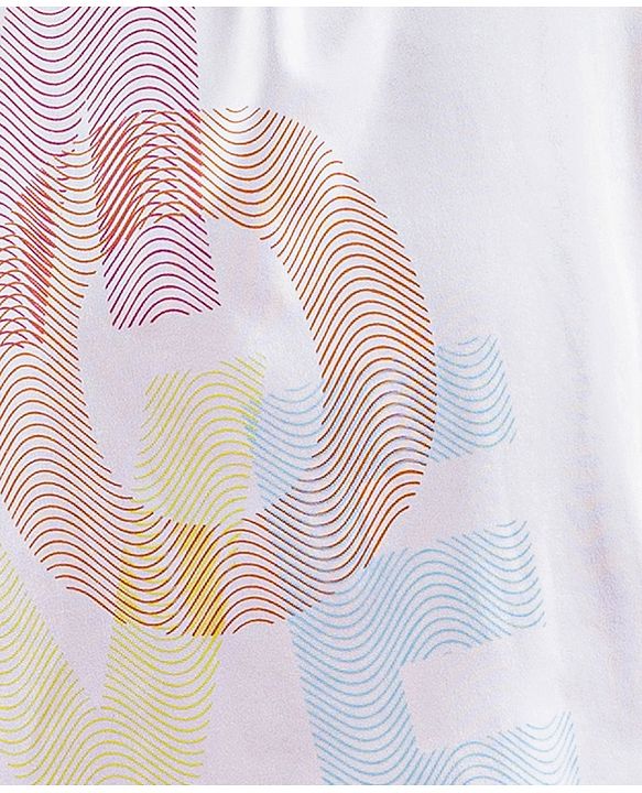 Pine Active Quick Dry Sleeveless T-Shirt with HD Print - White Pink