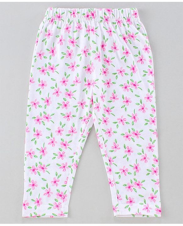 Babyhug Full Sleeves Night Suit Bunny Print - Light Pink White