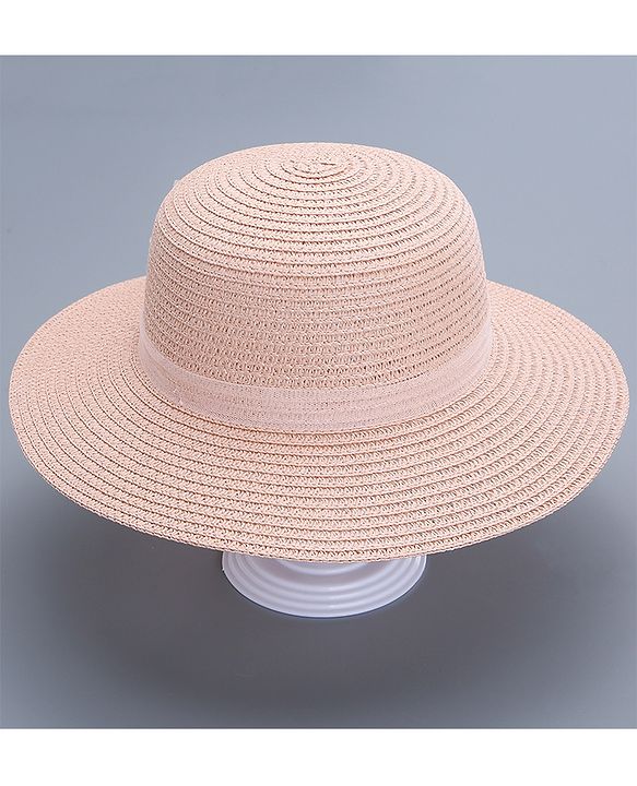 Pine Kids Straw Hat With Bow - Pink