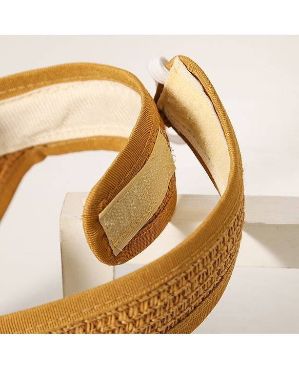 Babyhug Face Design Straw Hat - Brown
