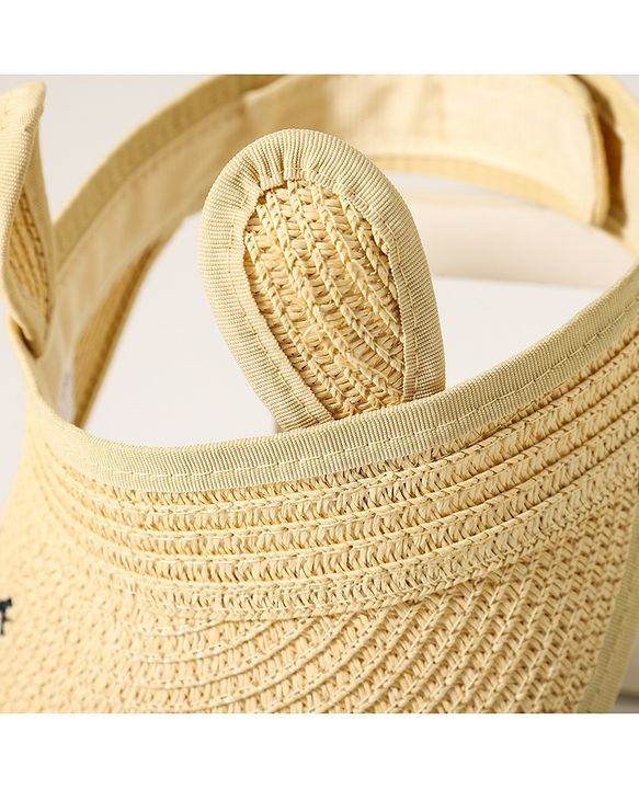 Babyhug Face Design Straw Hat - Beige