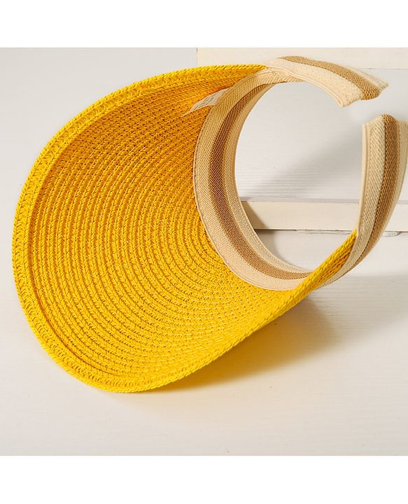 Babyhug Grapes Embroidered Straw Hat - Yellow