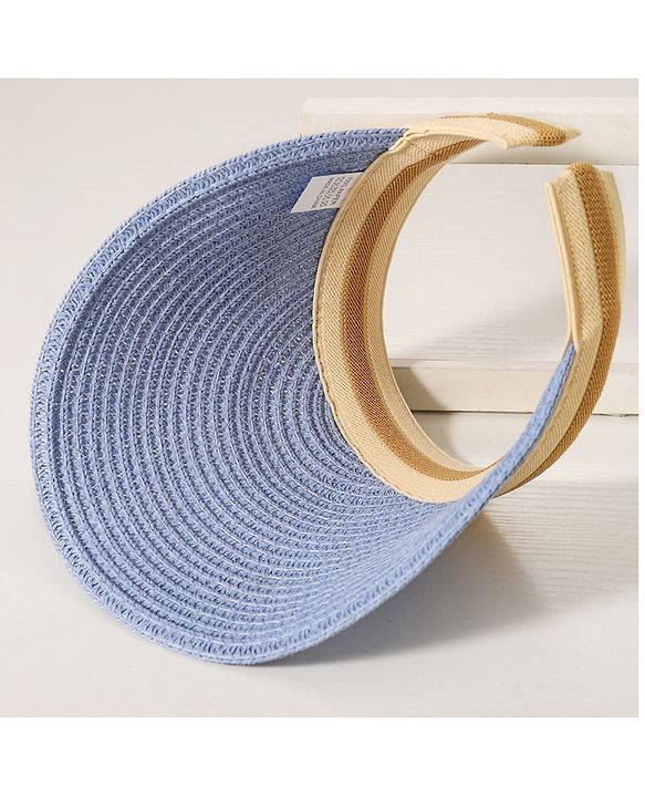 Babyhug Mango Embroidered Straw Hat - Blue