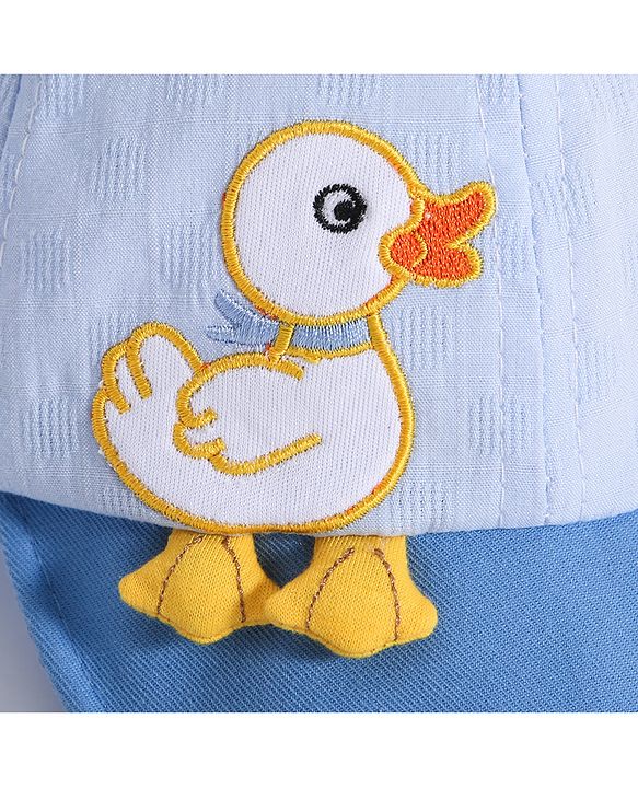 Babyhug Duck Embroided Baseball Cap - Blue