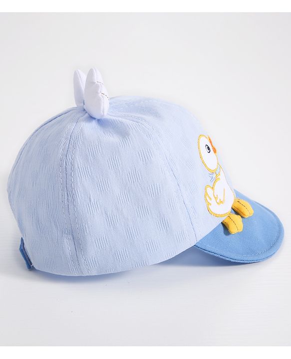 Babyhug Duck Embroided Baseball Cap - Blue
