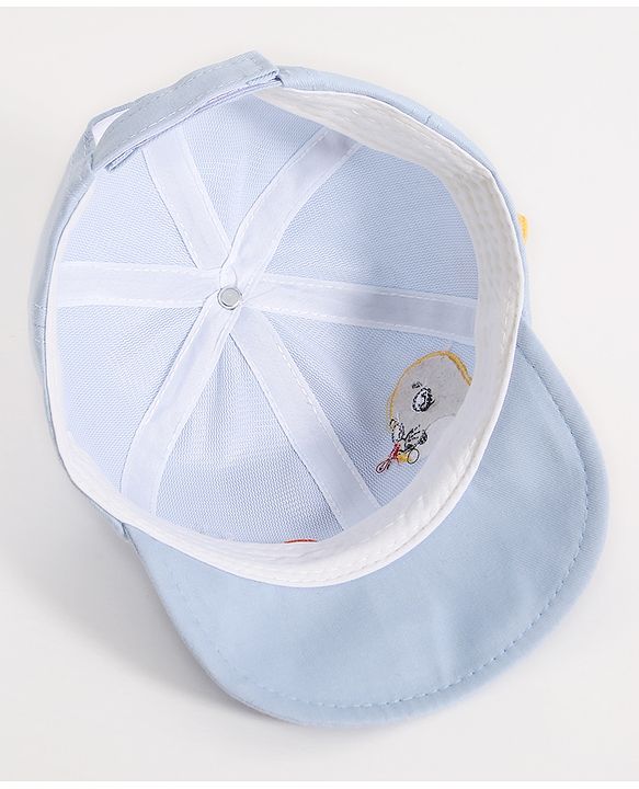 Babyhug Seal Embroided Baseball Cap - Blue