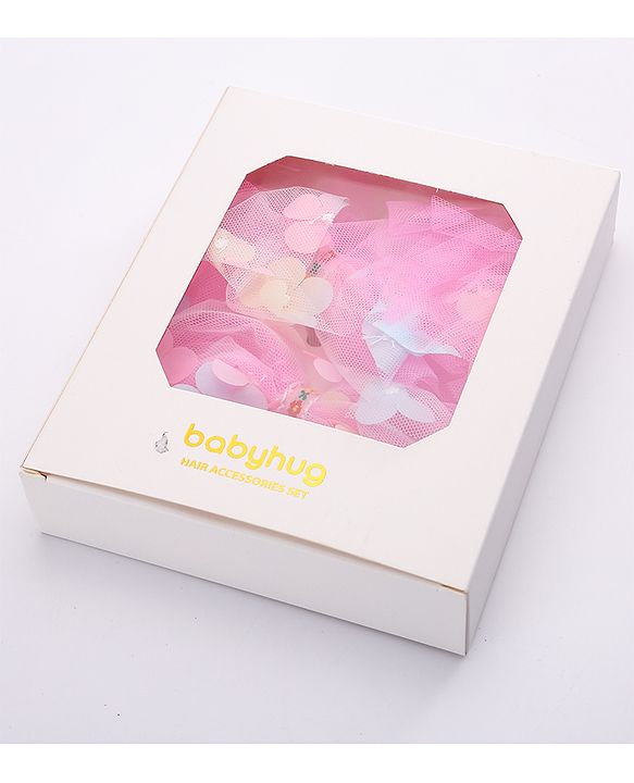 Babyhug Hair Accessories Sets Free Size Combo Pack Of 3 - Pink