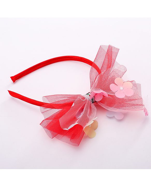 Babyhug Hair Accessories Sets Free Size Combo Pack Of 3 - Red
