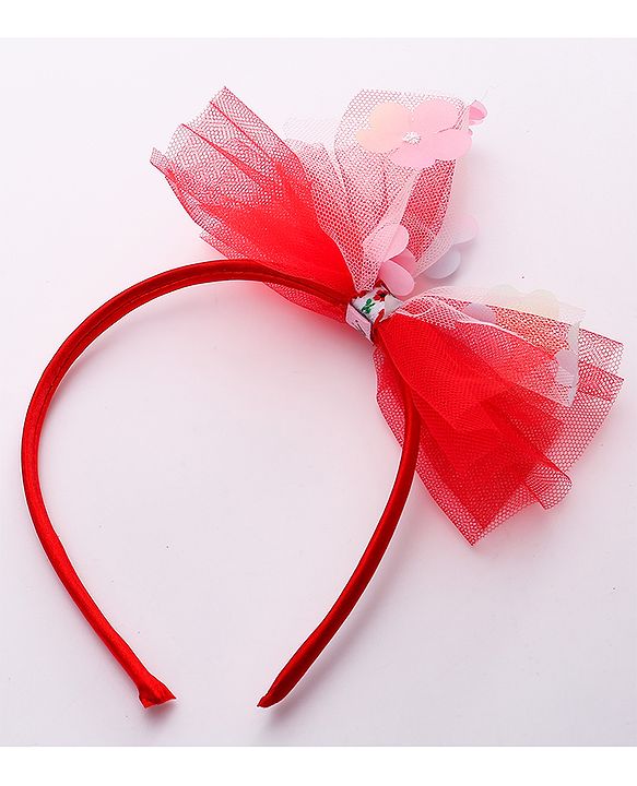 Babyhug Hair Accessories Sets Free Size Combo Pack Of 3 - Red